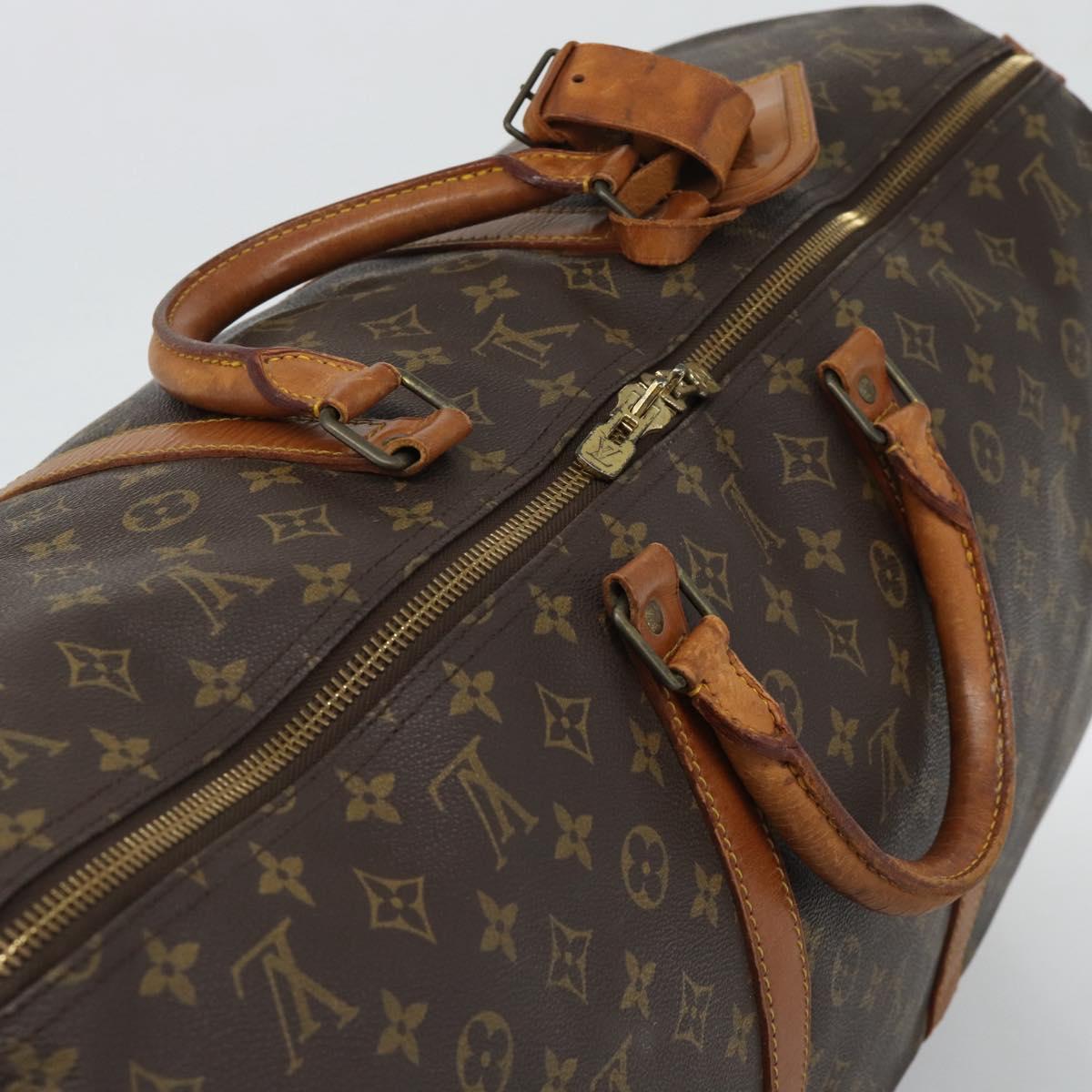 LOUIS VUITTON Monogram Keepall 60 Boston Bag M41422 LV Auth ar14081