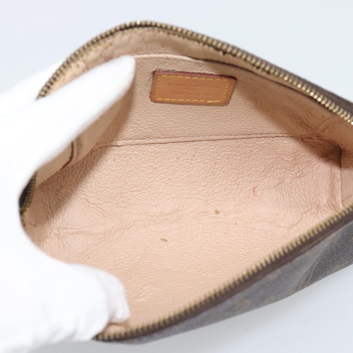 LOUIS VUITTON Monogram Pochette Cosmetic PM Cosmetic Pouch M47515 Auth ar14082