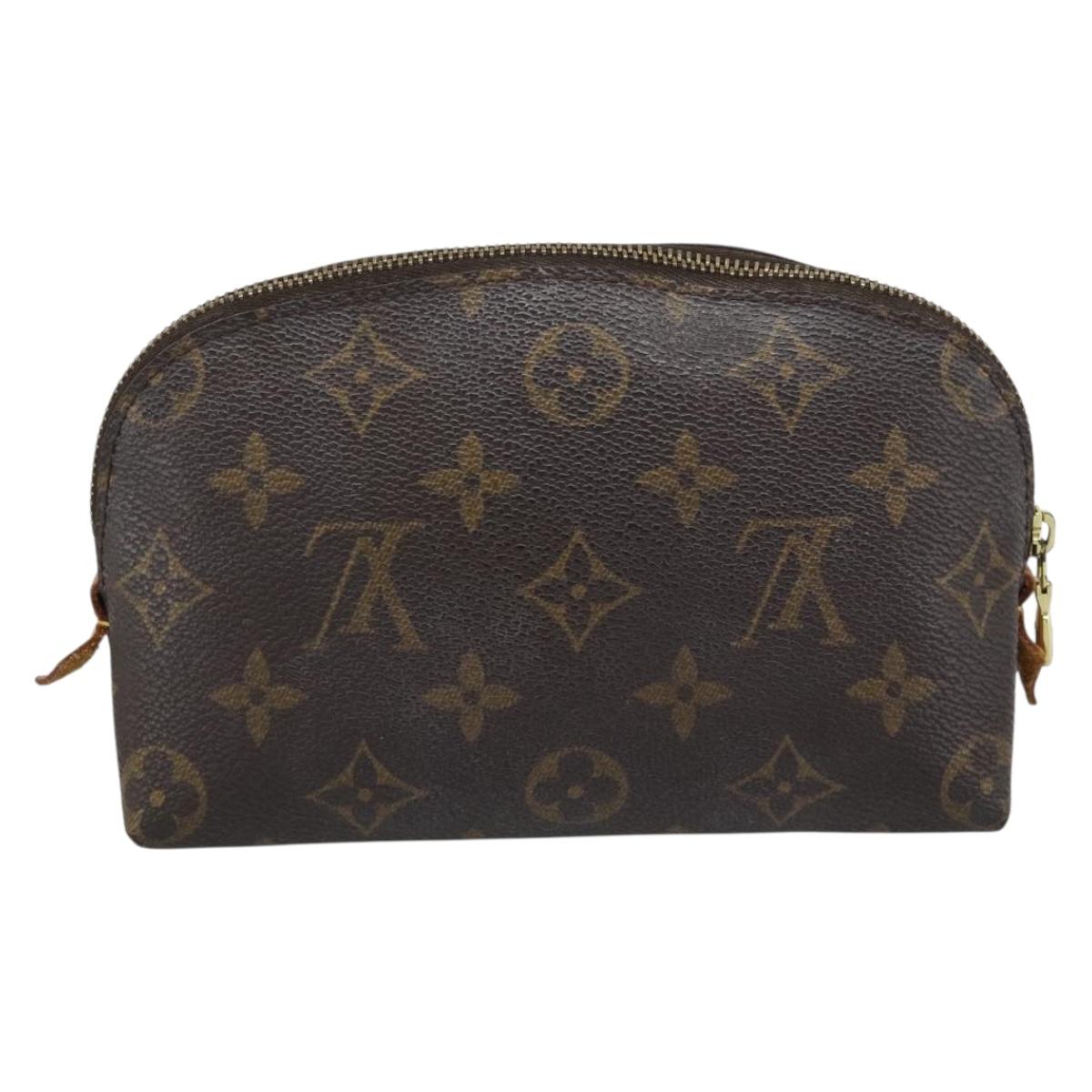 LOUIS VUITTON Monogram Pochette Cosmetic PM Cosmetic Pouch M47515 Auth ar14082