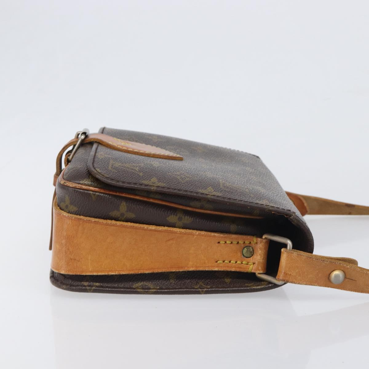 LOUIS VUITTON Monogram Cartouchiere MM Shoulder Bag M51253 LV Auth ar14085