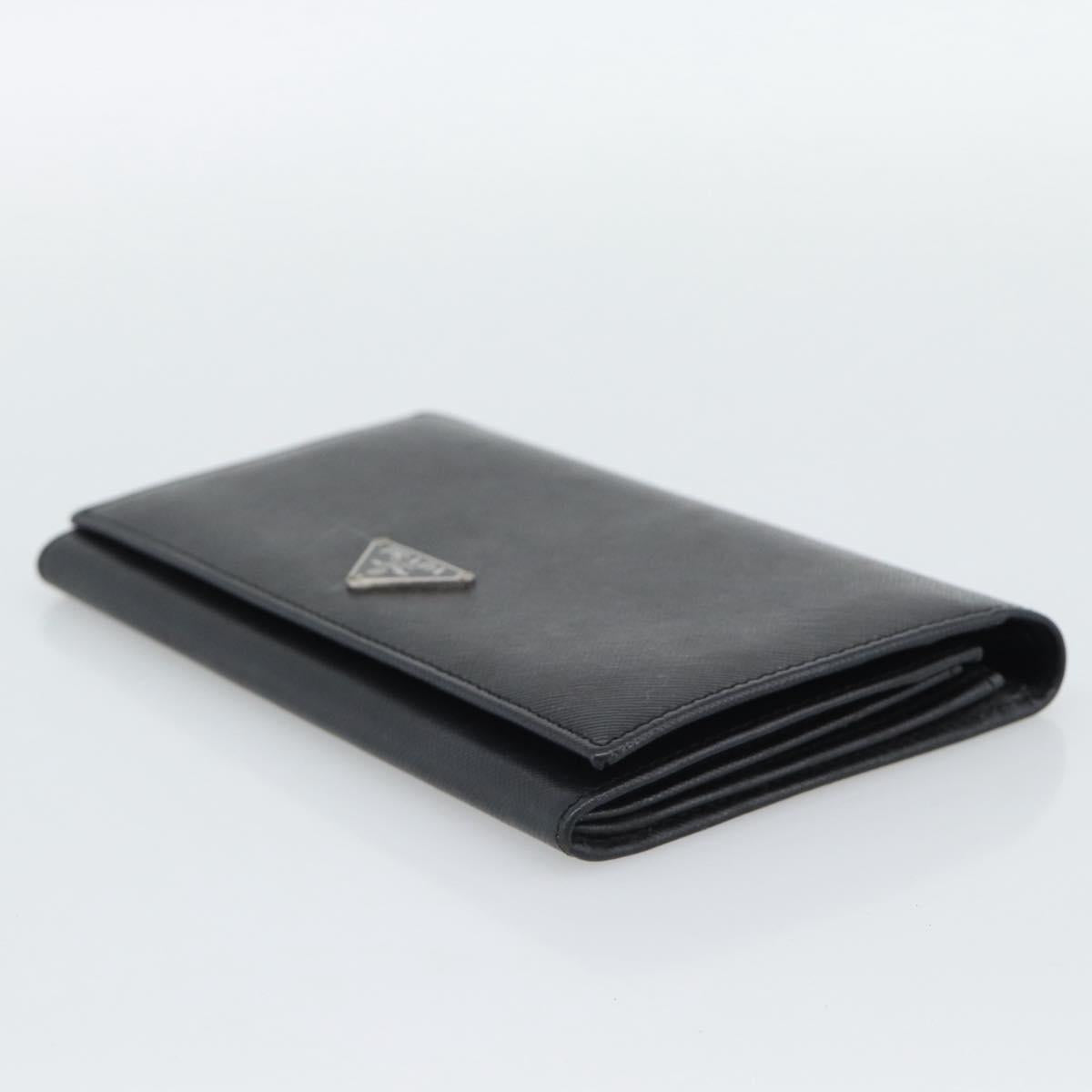 LOUIS VUITTON PRADA Long Wallet Leather PVC 2 Set Black Brown LV Auth ar14087