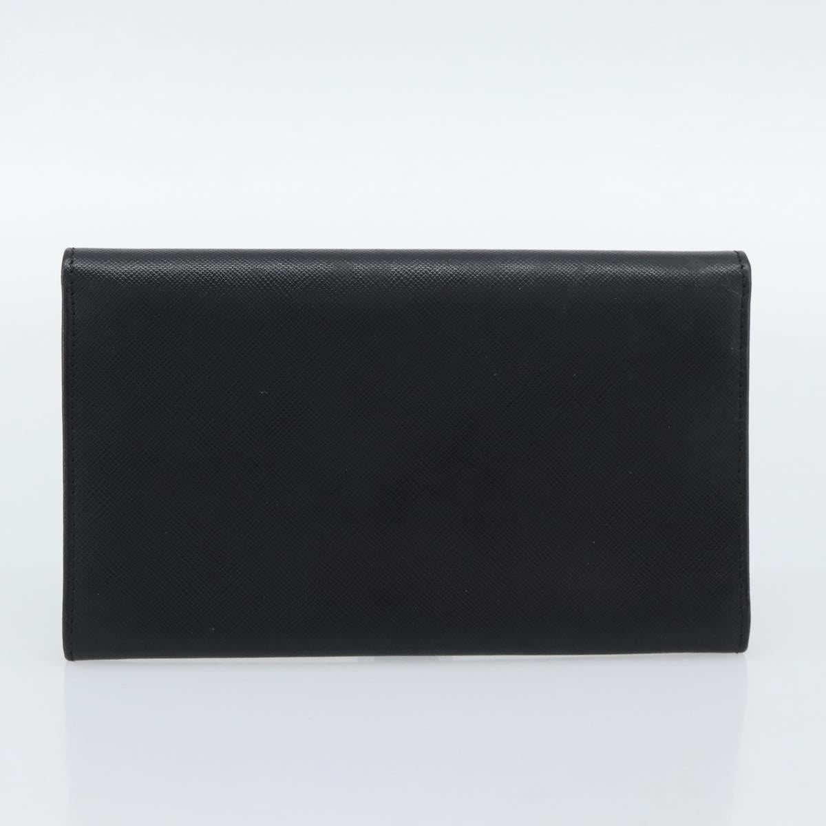 LOUIS VUITTON PRADA Long Wallet Leather PVC 2 Set Black Brown LV Auth ar14087