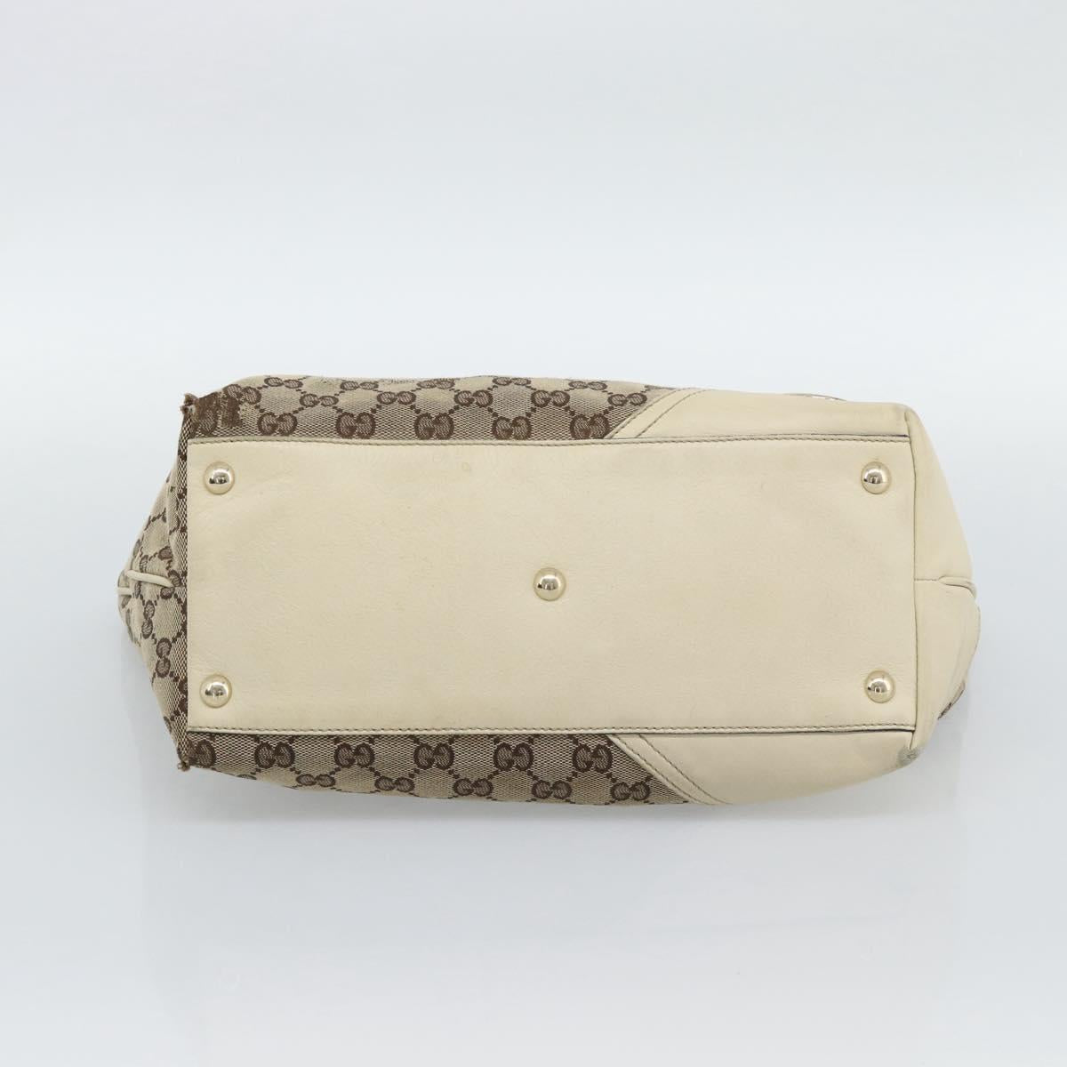 GUCCI Fendi Tote Bag GG Canvas 2 Set Beige Black Auth ar14088