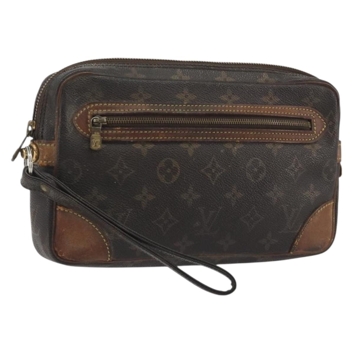 LOUIS VUITTON Monogram Marly Dragonne GM Clutch Bag M51825 LV Auth ar14098