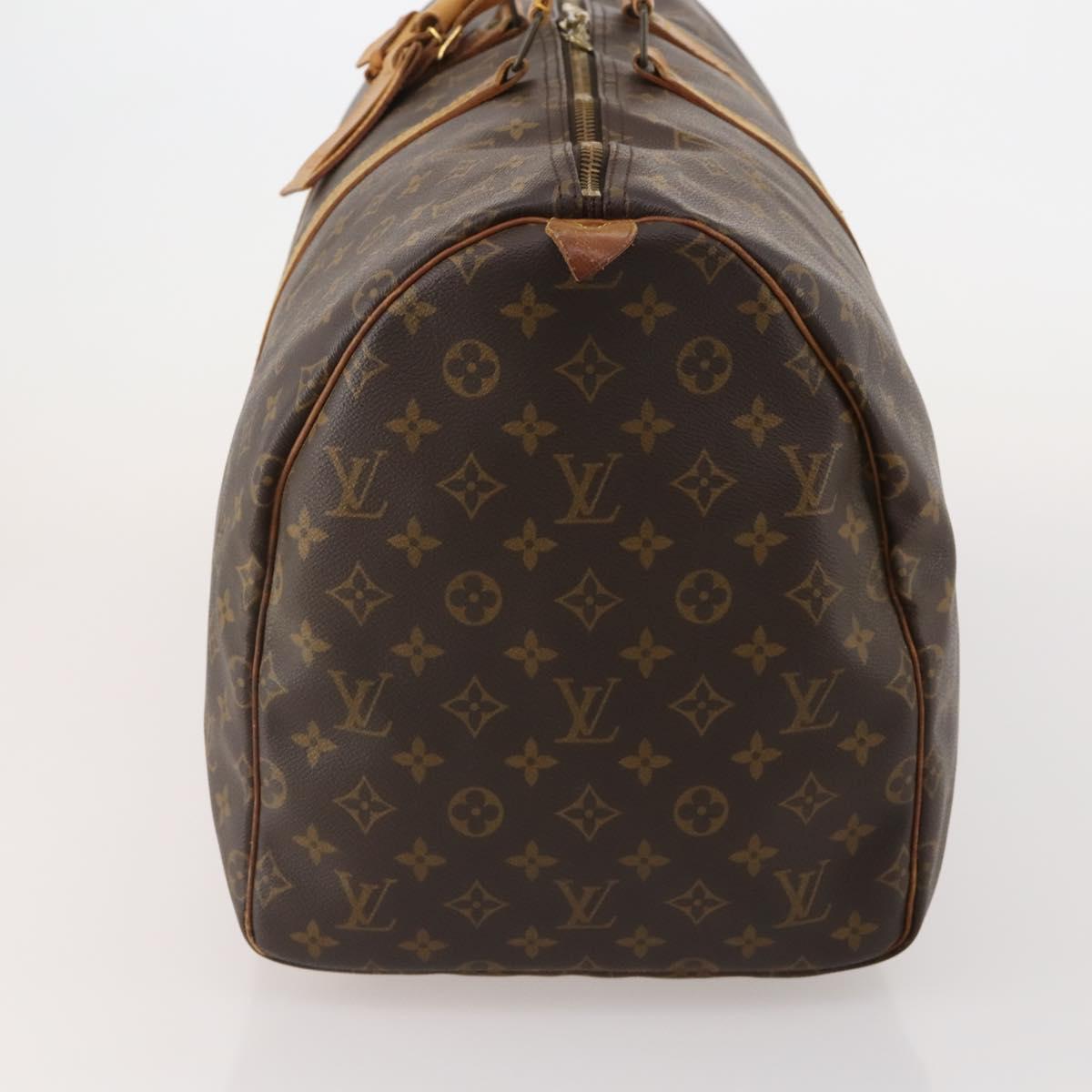 LOUIS VUITTON Monogram Keepall 55 Boston Bag M41424 LV Auth ar14101