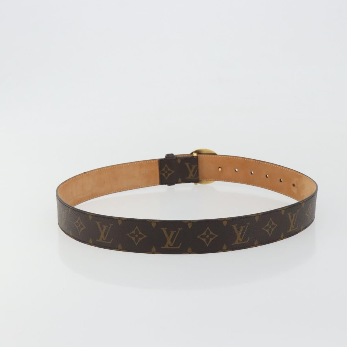LOUIS VUITTON Monogram Ceinture 1904 Milleneuve Saint-Quatre Belt Auth ar14103