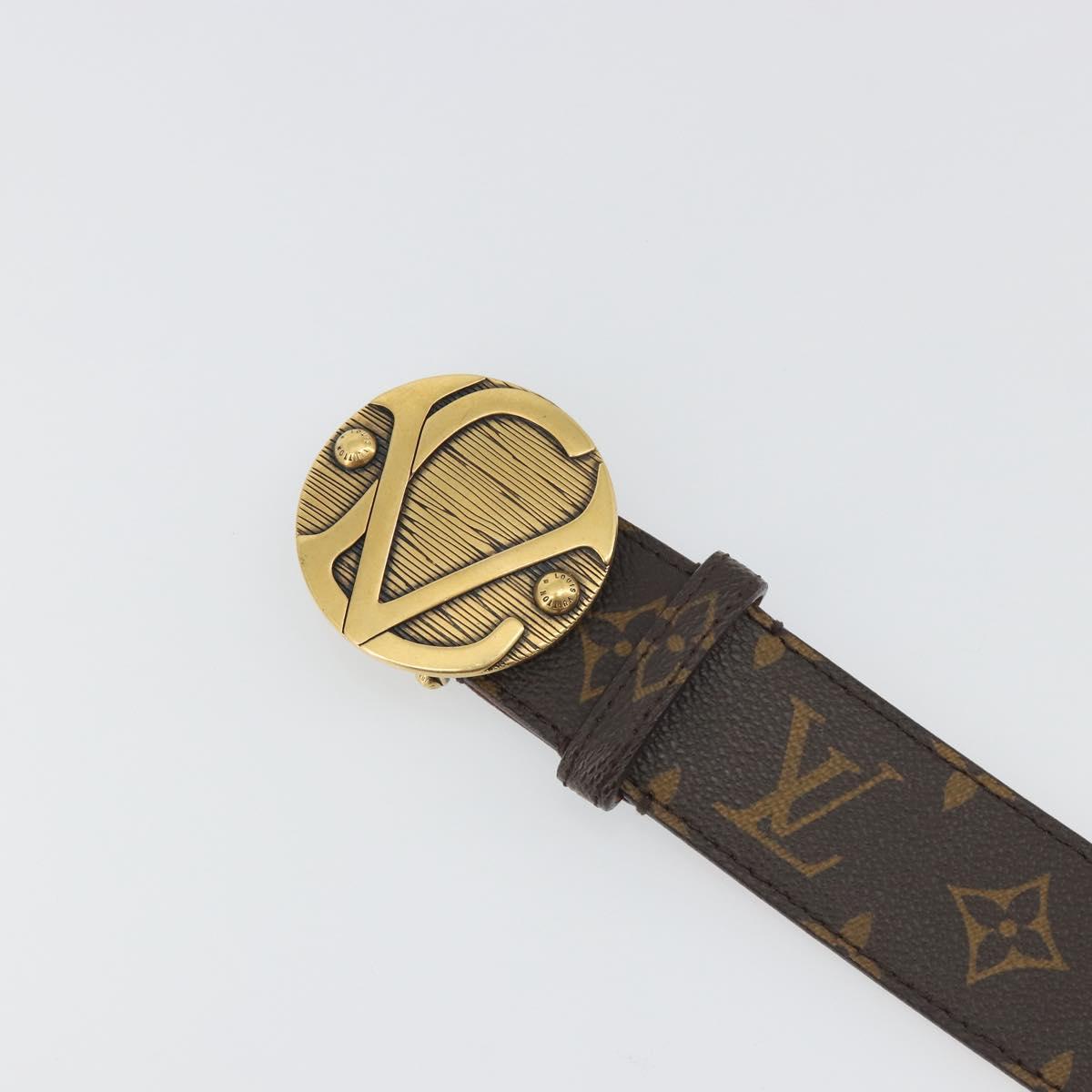 LOUIS VUITTON Monogram Ceinture 1904 Milleneuve Saint-Quatre Belt Auth ar14103