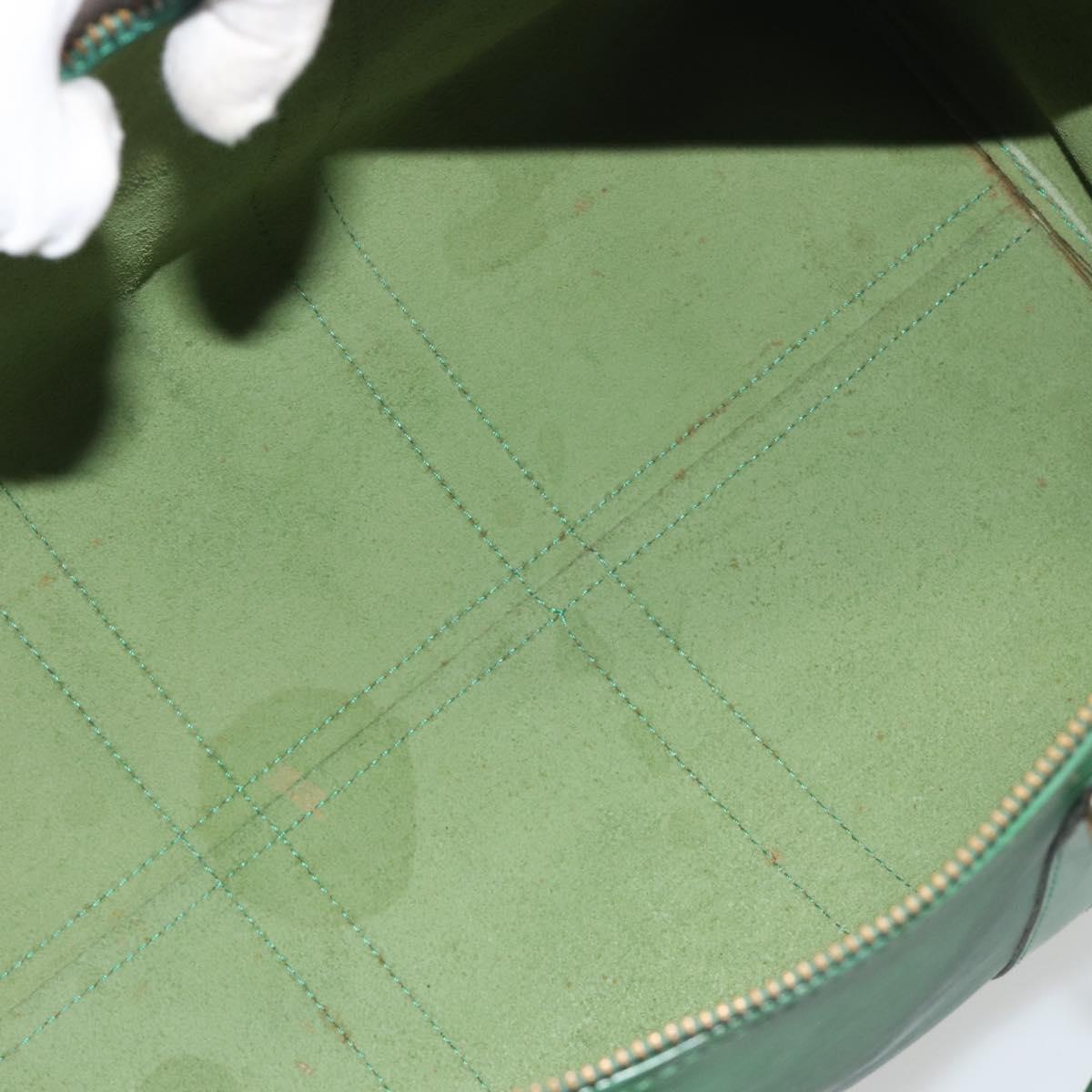LOUIS VUITTON Epi Keepall 45 Boston Bag Green M42974 LV Auth ar14104A