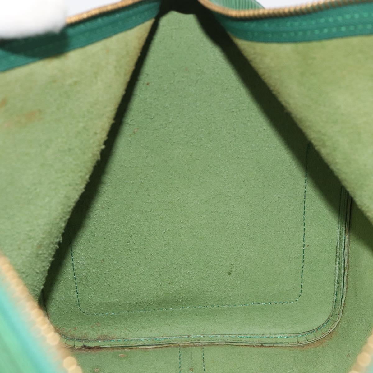 LOUIS VUITTON Epi Keepall 45 Boston Bag Green M42974 LV Auth ar14104A