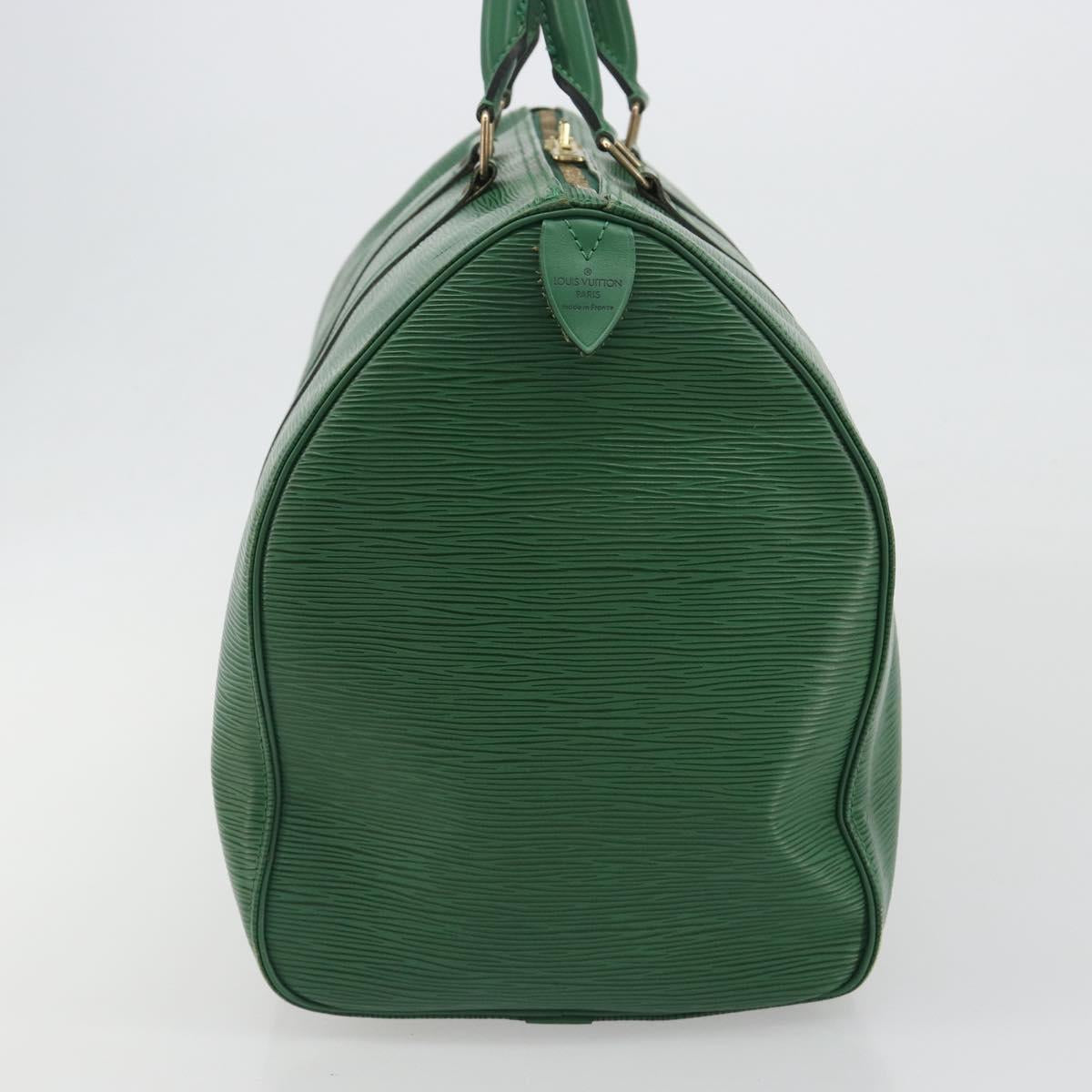 LOUIS VUITTON Epi Keepall 45 Boston Bag Green M42974 LV Auth ar14104A
