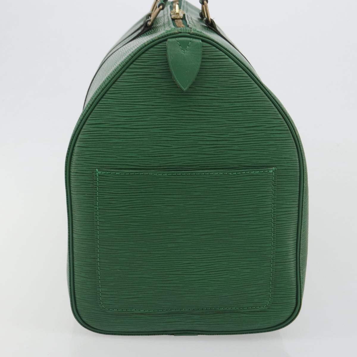 LOUIS VUITTON Epi Keepall 45 Boston Bag Green M42974 LV Auth ar14104A