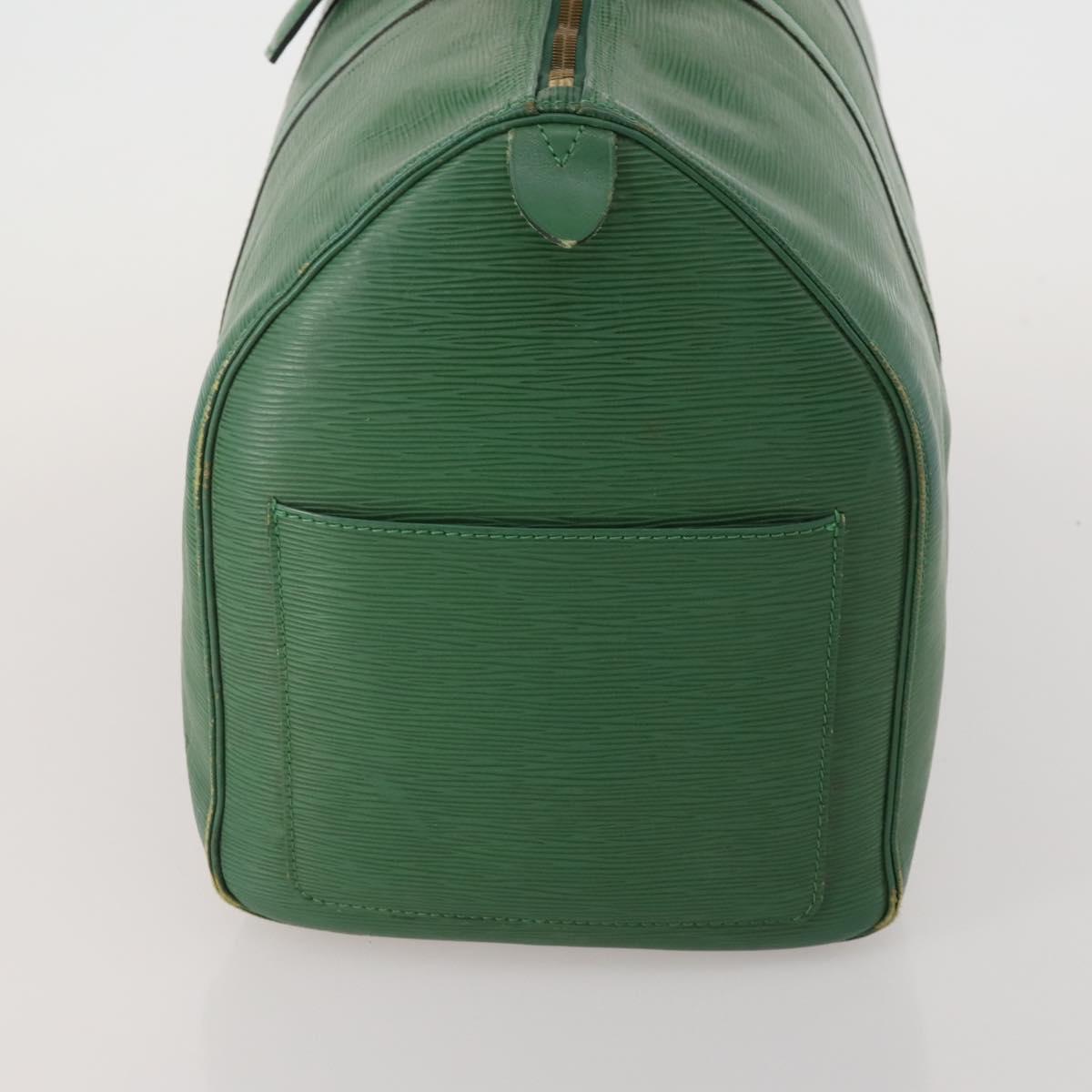 LOUIS VUITTON Epi Keepall 50 Boston Bag Green M42964 LV Auth ar14105