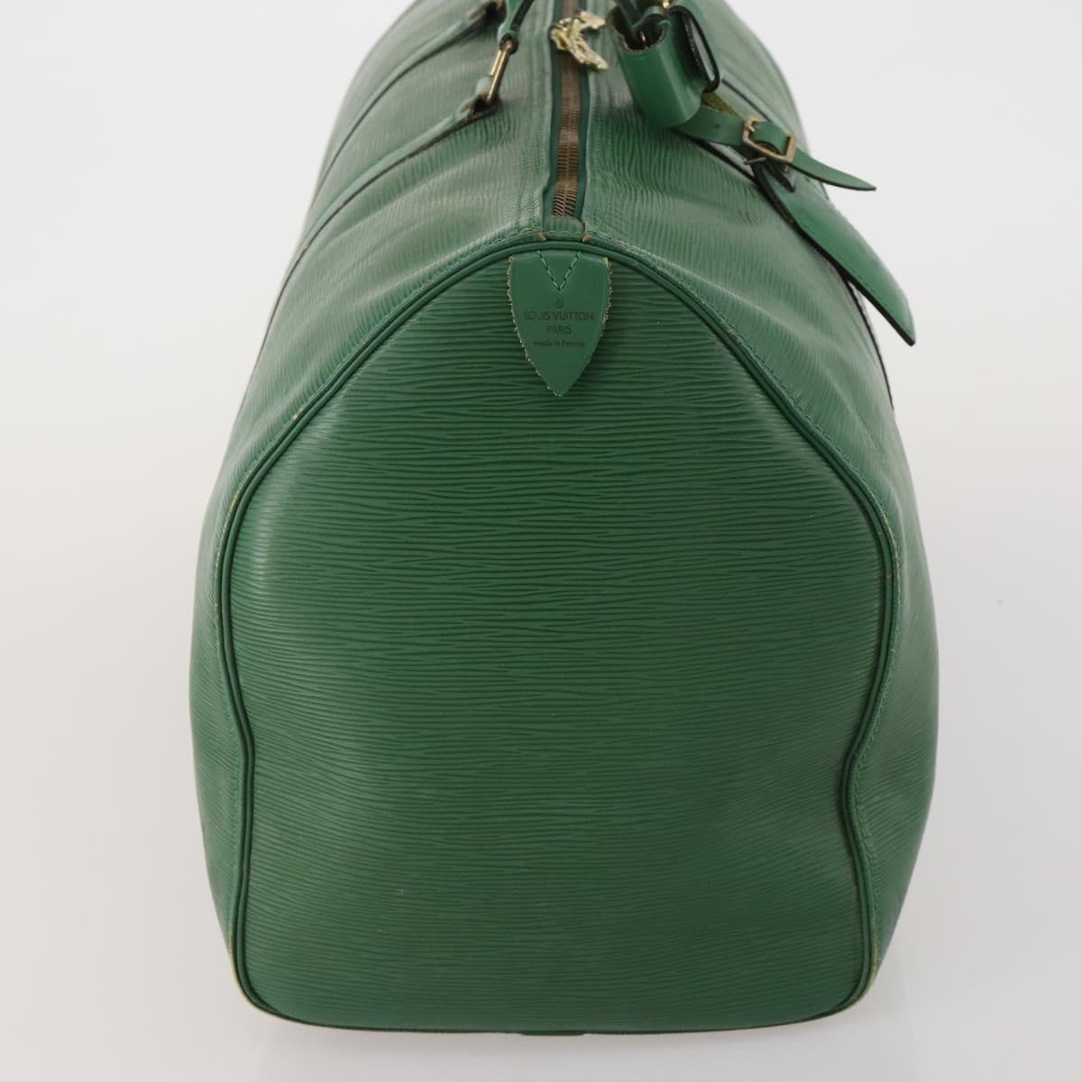 LOUIS VUITTON Epi Keepall 50 Boston Bag Green M42964 LV Auth ar14105