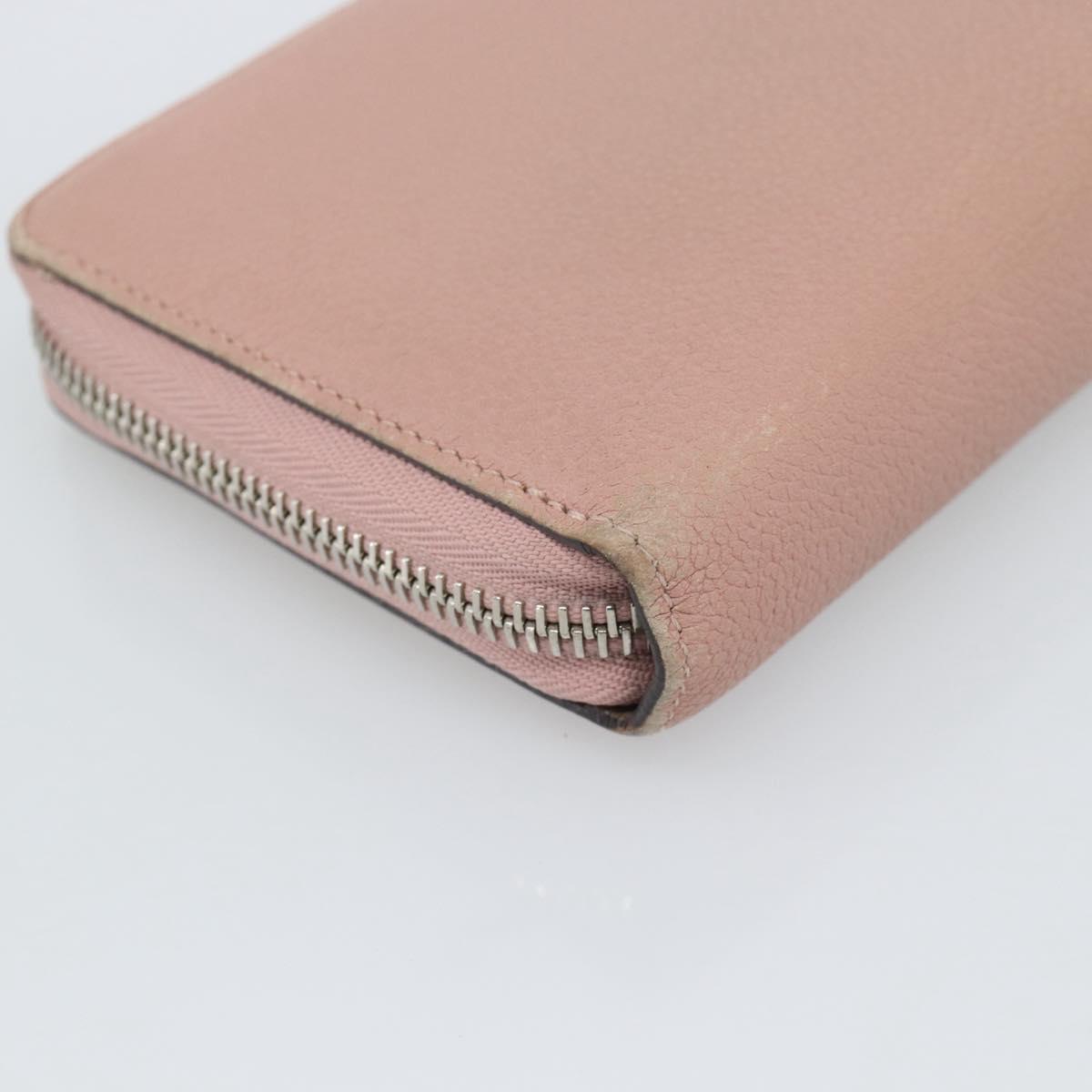 LOUIS VUITTON Portefeuille Comet Long Wallet Leather Pink M63103 LV Auth ar14108