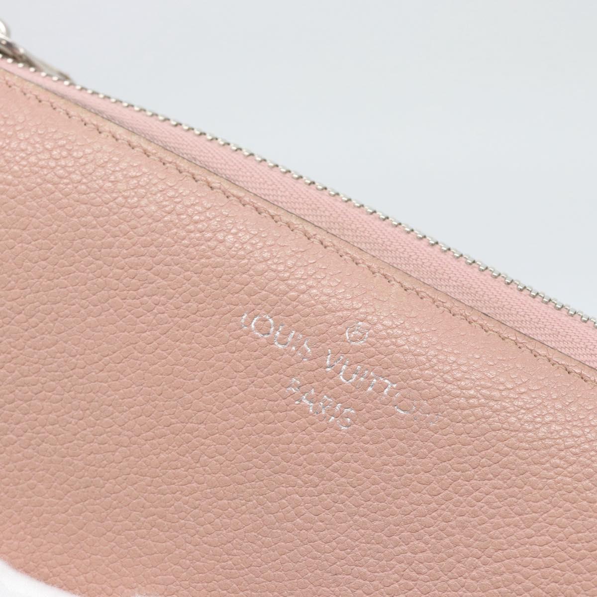 LOUIS VUITTON Portefeuille Comet Long Wallet Leather Pink M63103 LV Auth ar14108