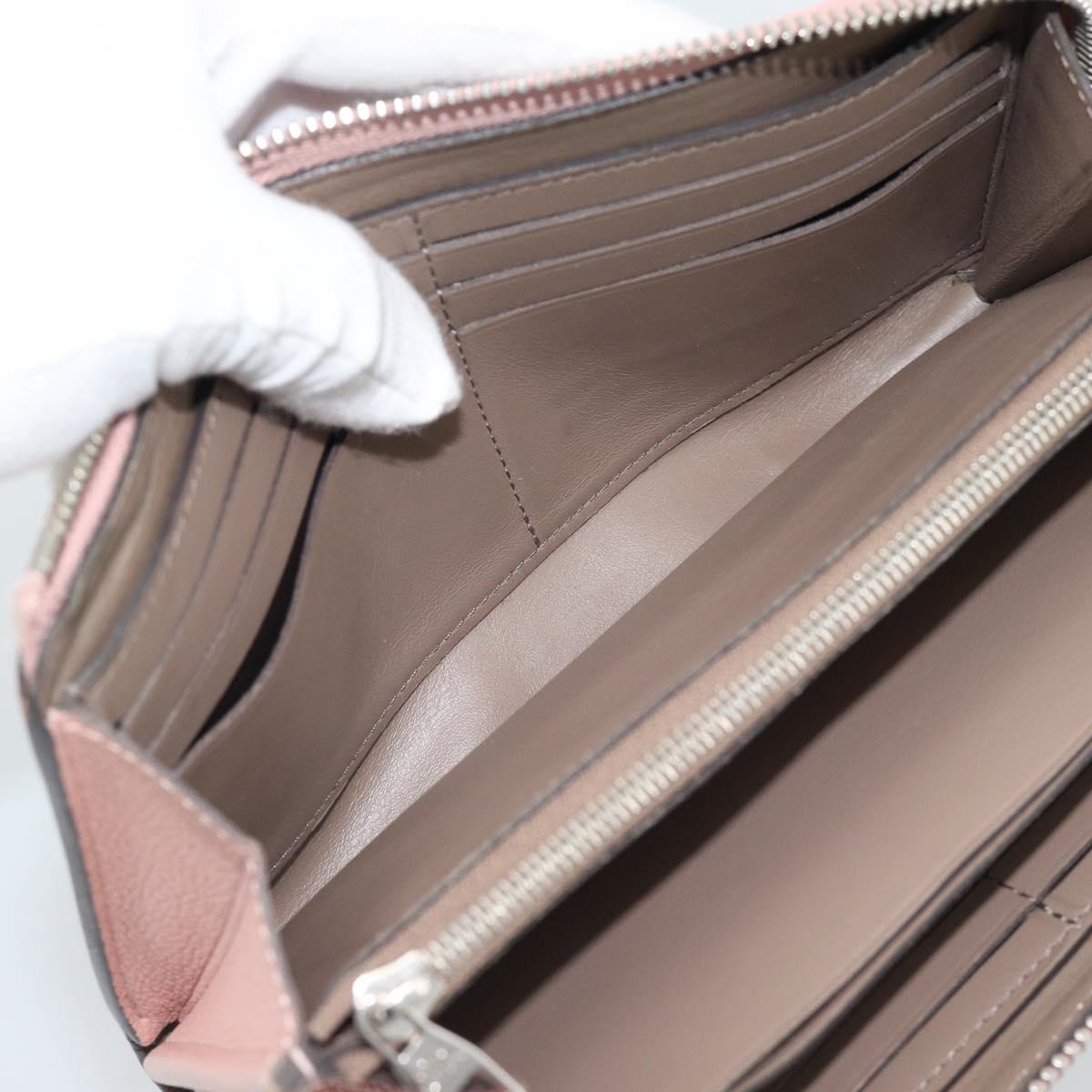 LOUIS VUITTON Portefeuille Comet Long Wallet Leather Pink M63103 LV Auth ar14108