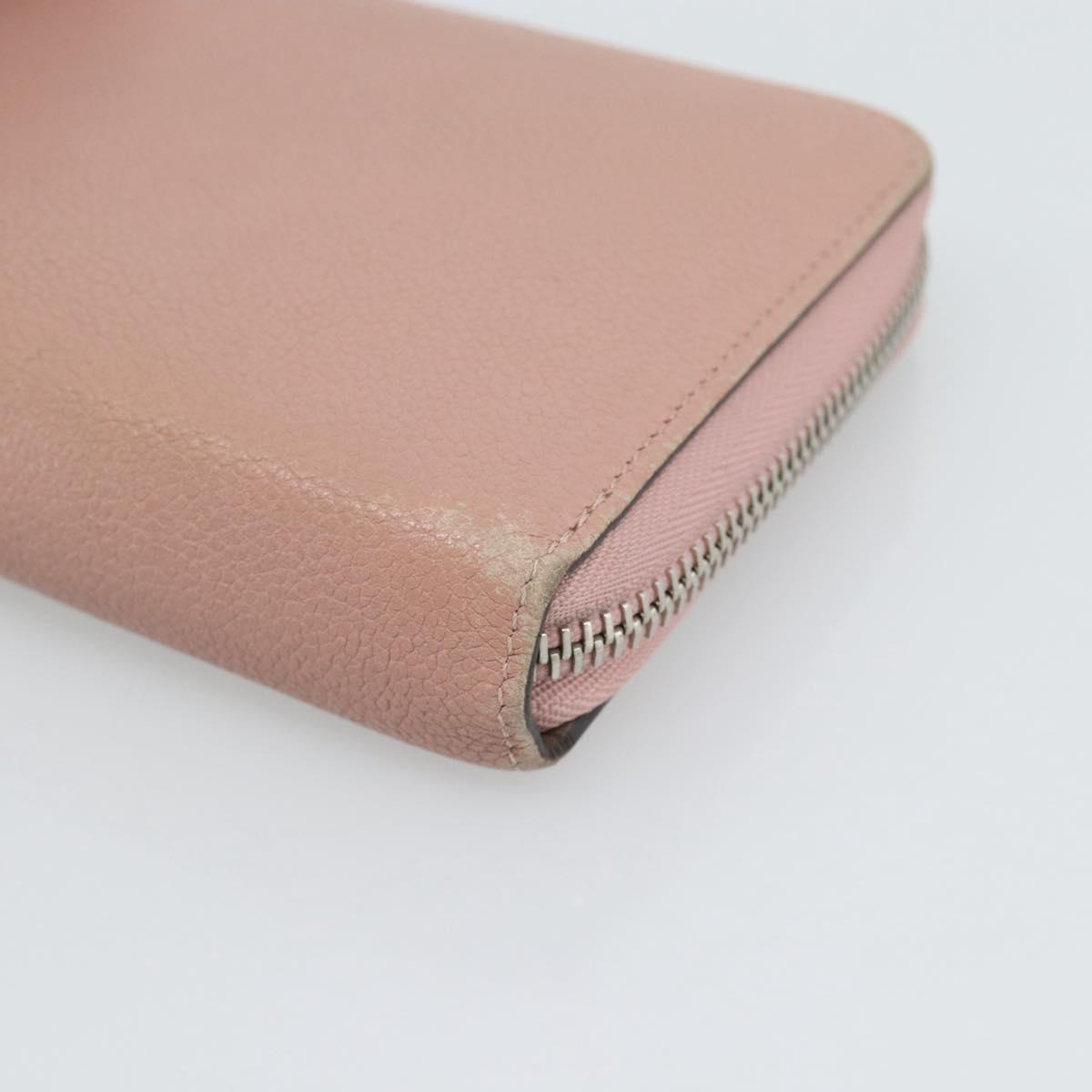 LOUIS VUITTON Portefeuille Comet Long Wallet Leather Pink M63103 LV Auth ar14108