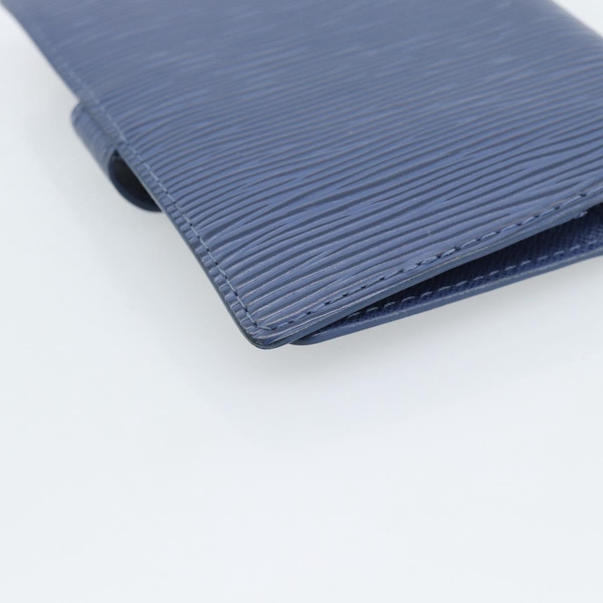 LOUIS VUITTON Epi Day Planner Cover Blue R20055 LV Auth ar14120