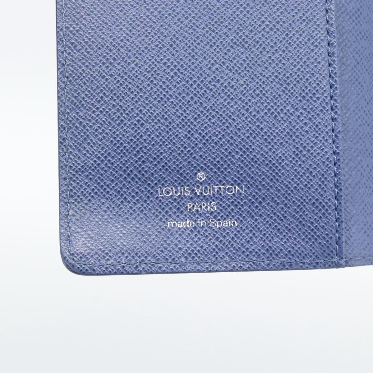 LOUIS VUITTON Epi Day Planner Cover Blue R20055 LV Auth ar14120