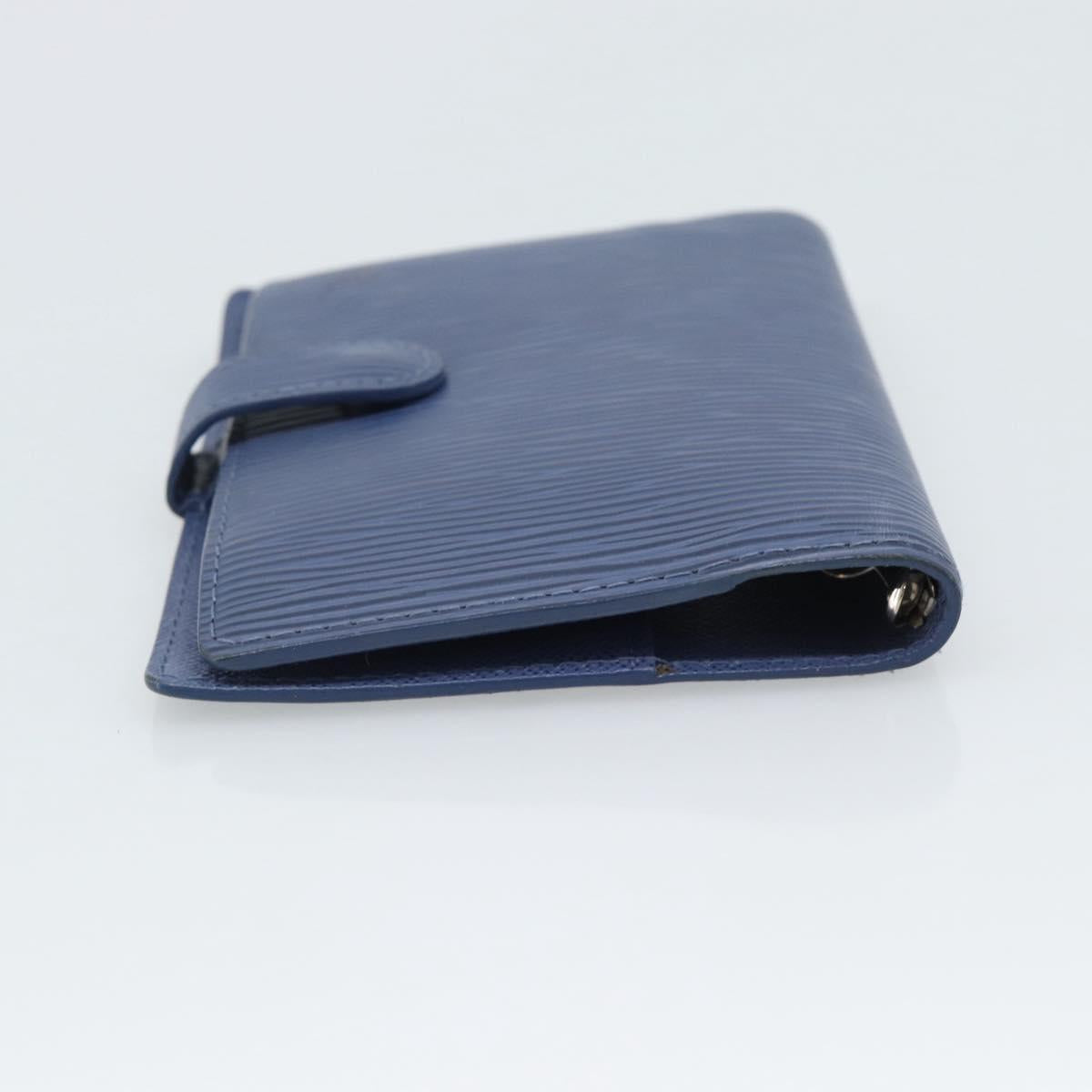 LOUIS VUITTON Epi Day Planner Cover Blue R20055 LV Auth ar14120