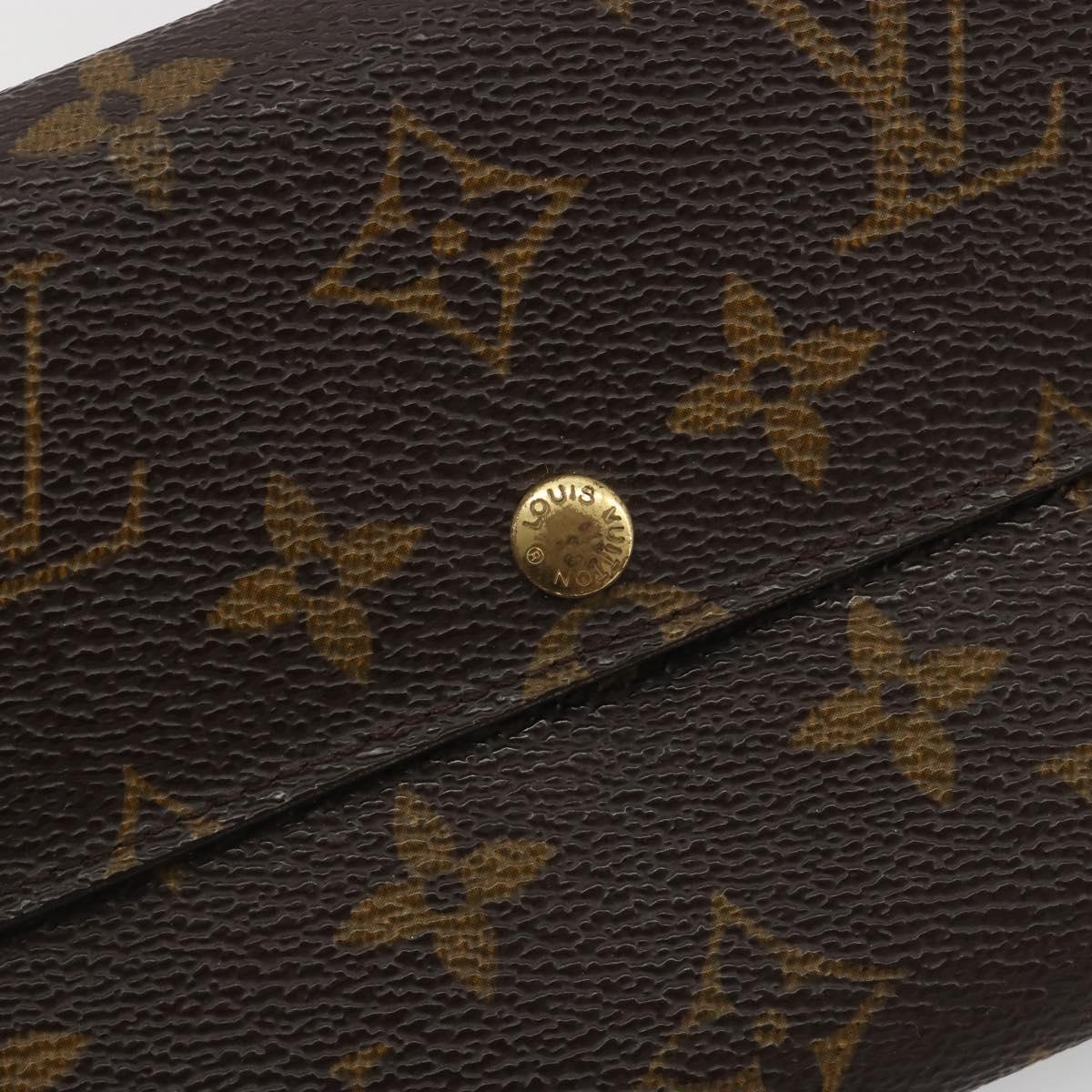 LOUIS VUITTON Monogram Portefeuille Sarah Long Wallet M60531 LV Auth ar14123