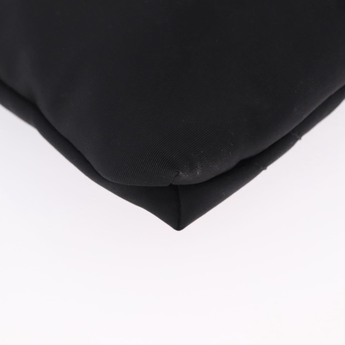 GIVENCHY Shoulder Bag Nylon Black Silver Auth ar14128A