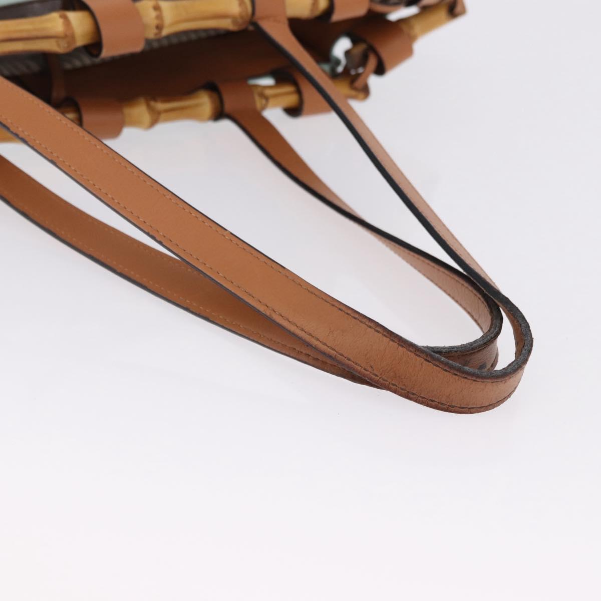 LOEWE KENPRICE cushion Tote Bag Canvas Green Brown Auth ar14130