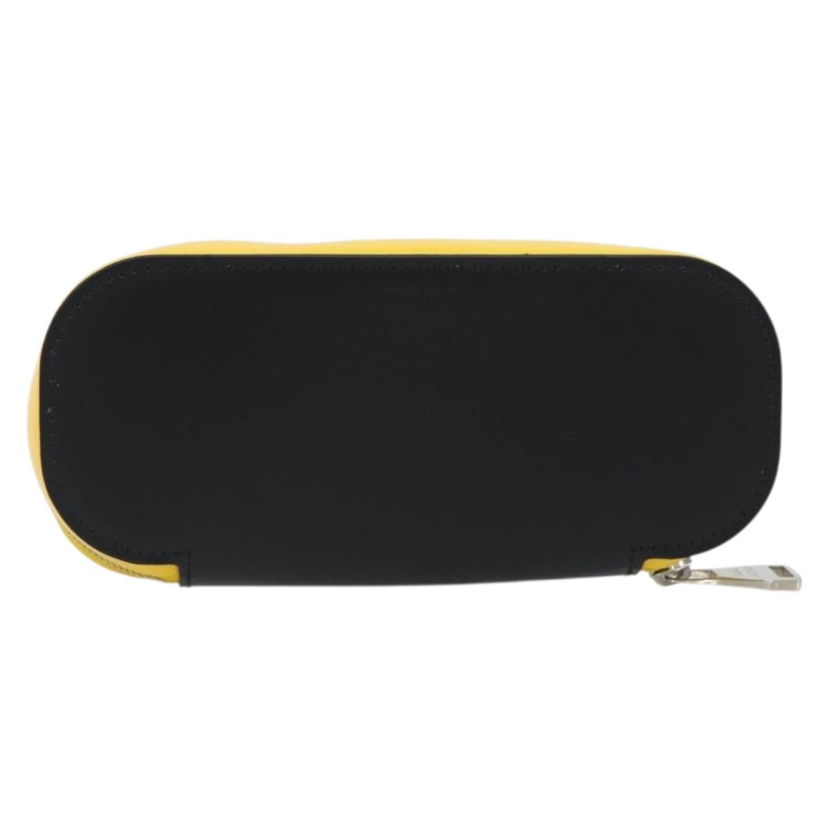 LOUIS VUITTON LV × YK Epi Etui Lunette GM Yellow Black GI0882 LV Auth ar14131SM