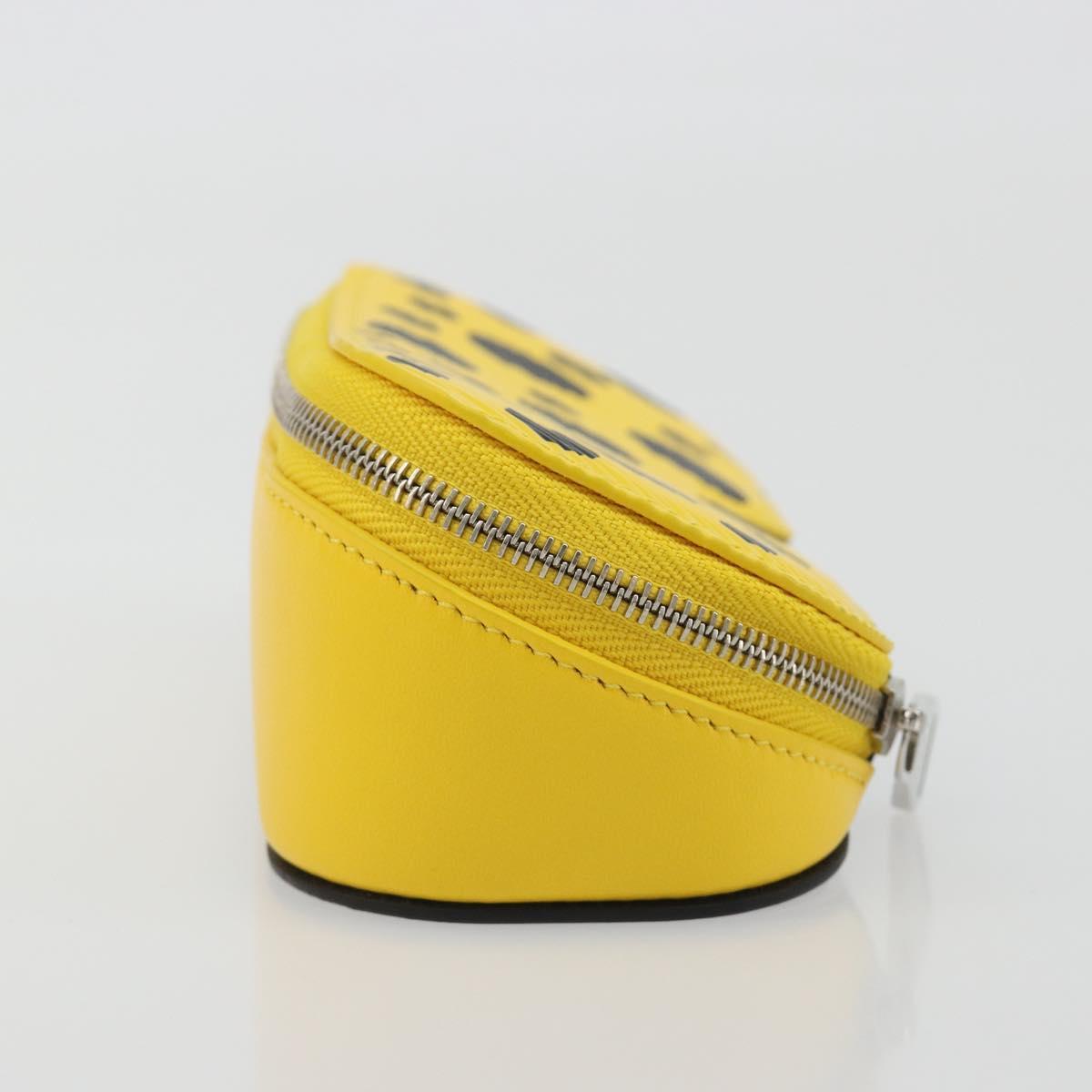 LOUIS VUITTON LV × YK Epi Etui Lunette GM Yellow Black GI0882 LV Auth ar14131SM