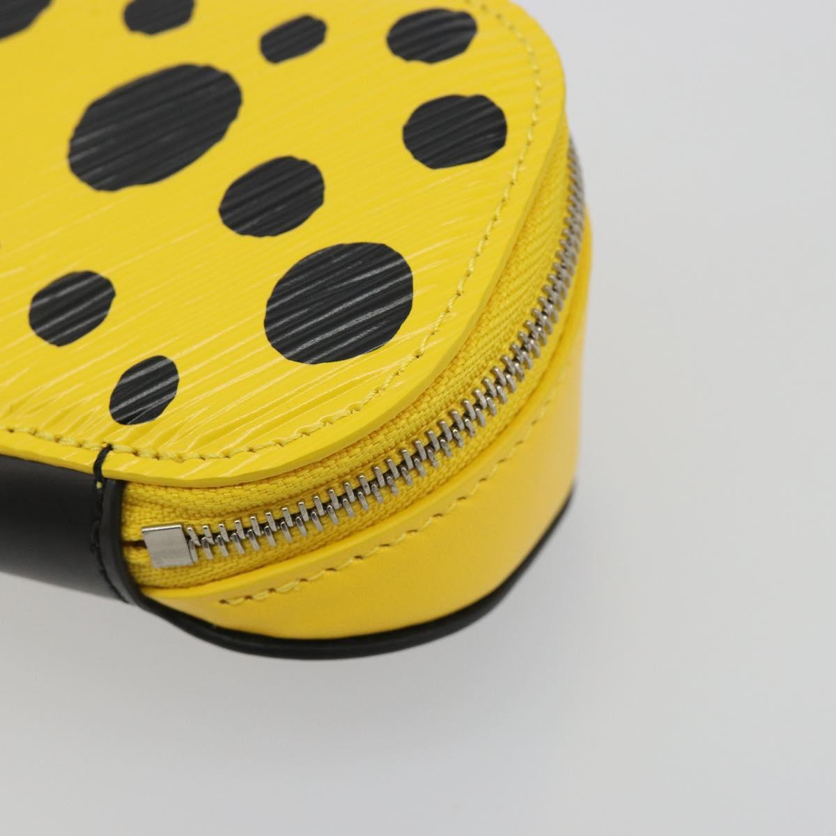 LOUIS VUITTON LV × YK Epi Etui Lunette GM Yellow Black GI0882 LV Auth ar14131SM