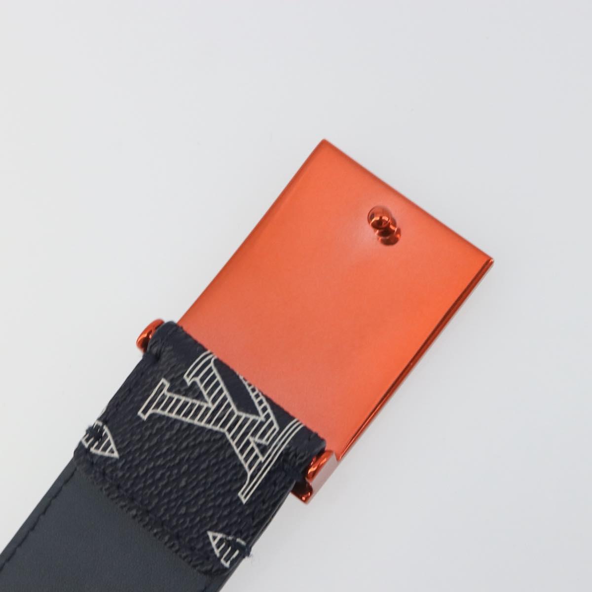 LOUIS VUITTON Monogram Ceinture Etropol Belt Navy M0049 LV Auth ar14133M