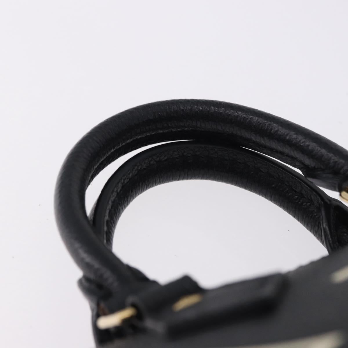 LOUIS VUITTON Monogram Empreinte Nano Speedy Bag Black M81456 LV Auth ar14137SAM