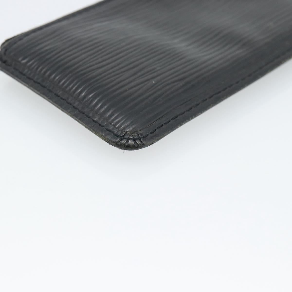 LOUIS VUITTON Epi Pochette Cles Coin Purse Black M63802 LV Auth ar14138