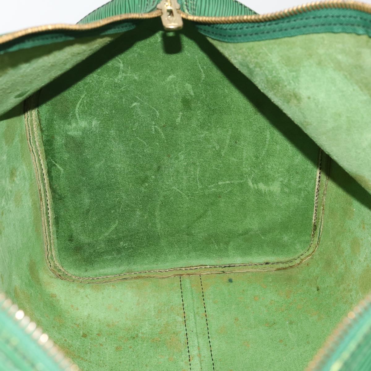 LOUIS VUITTON Epi Keepall 50 Boston Bag Green M42964 LV Auth ar14144