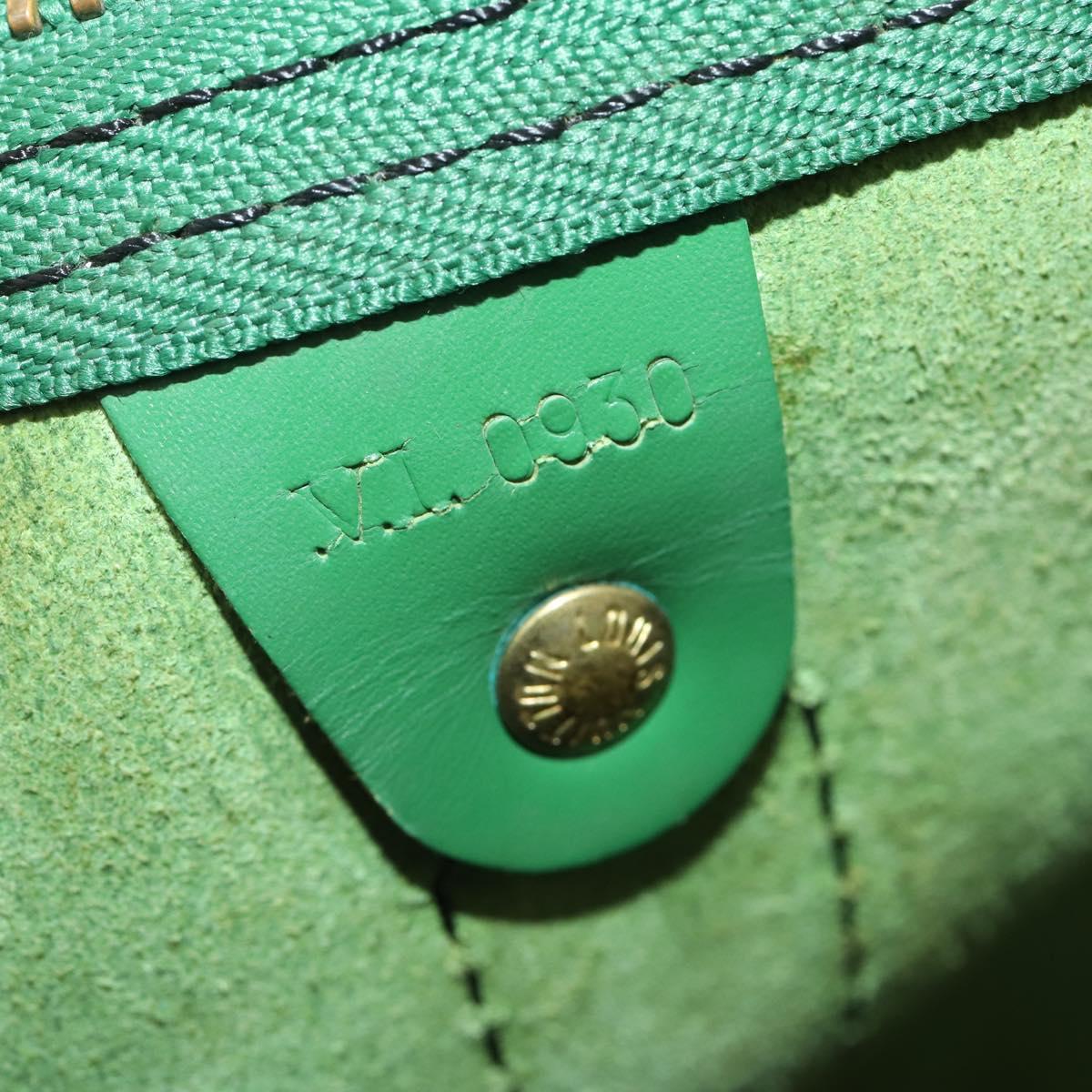 LOUIS VUITTON Epi Keepall 50 Boston Bag Green M42964 LV Auth ar14144