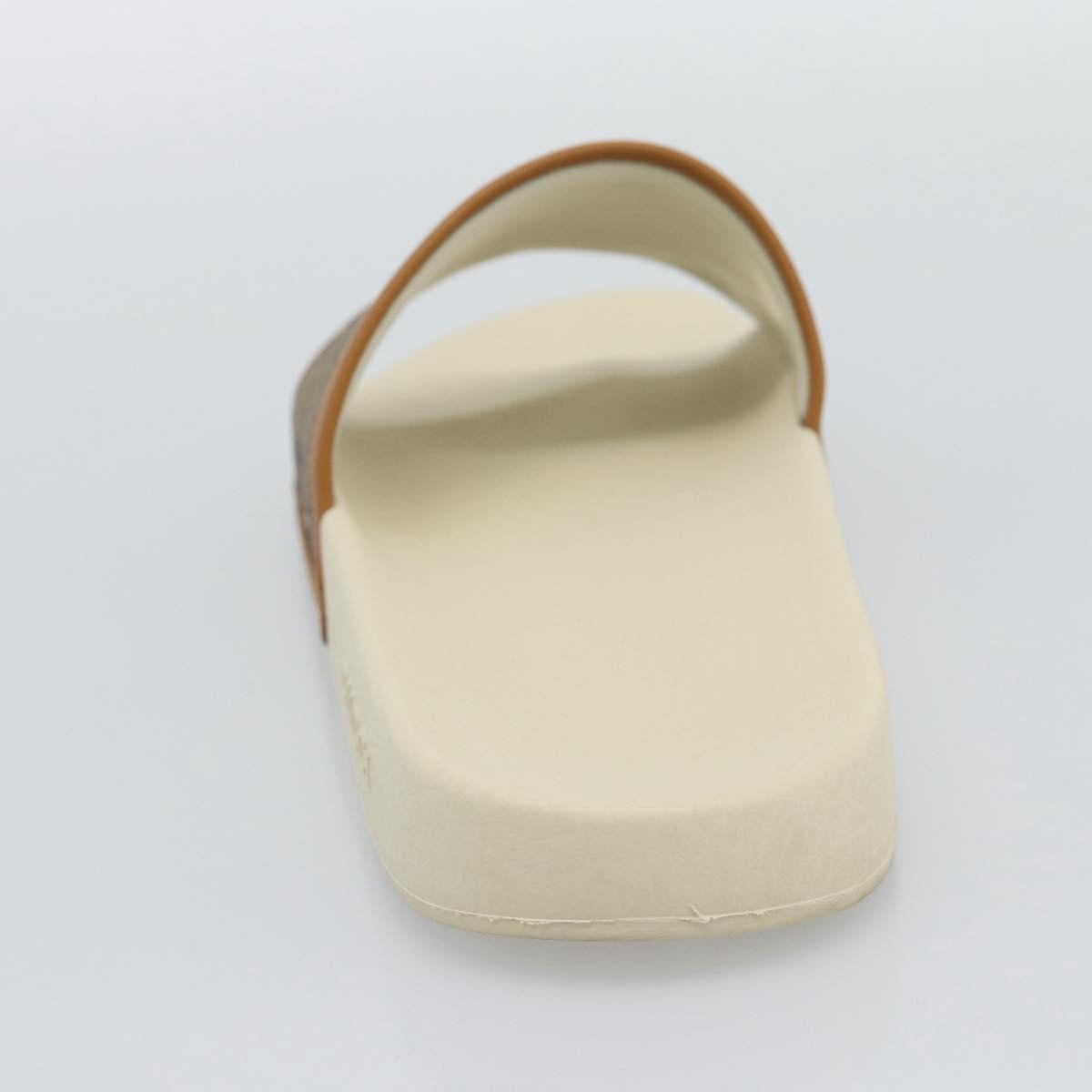 GUCCI Disney MicroGG Sandals PVC Leather Beige 603702 Auth ar14145M