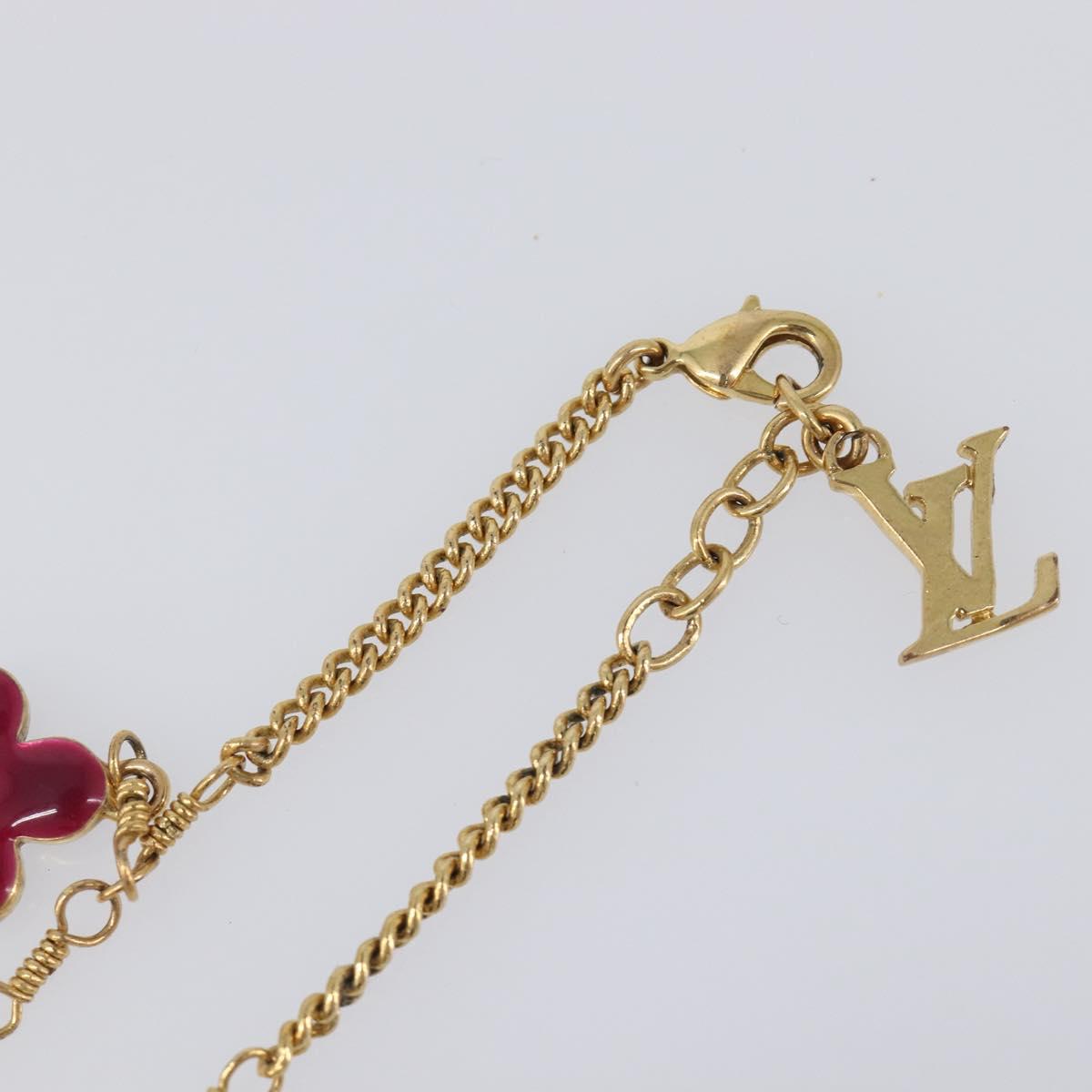 LOUIS VUITTON Brassless Sweet Monogram metal Gold Tone M65591 LV Auth ar14153M