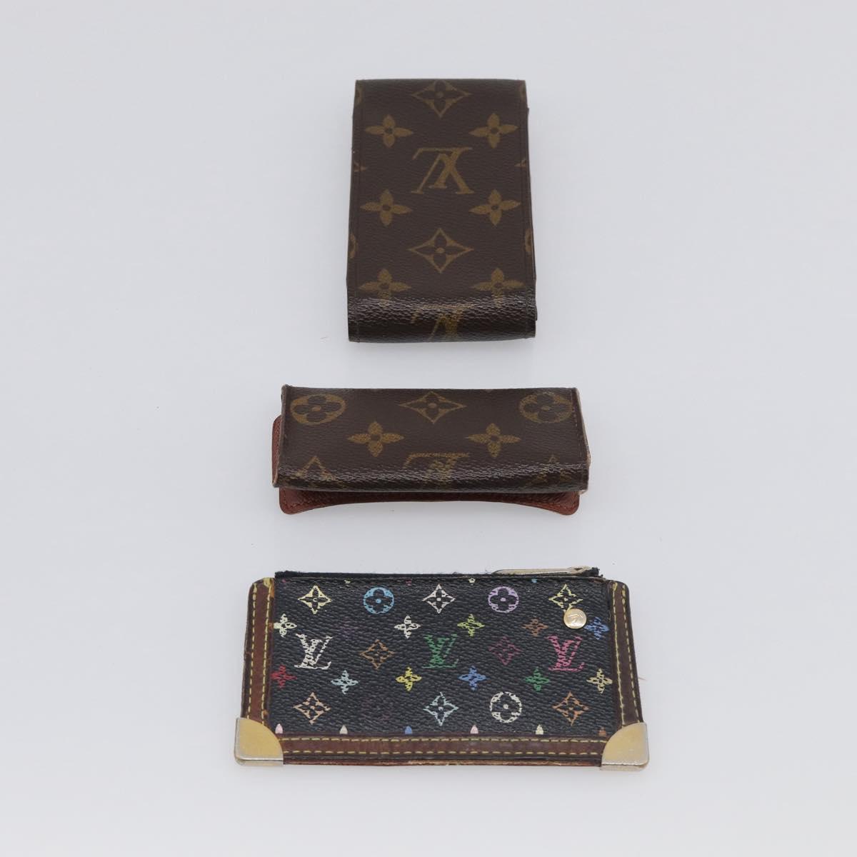 LOUIS VUITTON Monogram Damier Epi Coin Key Case Wallet 9 Set LV Auth ar14155