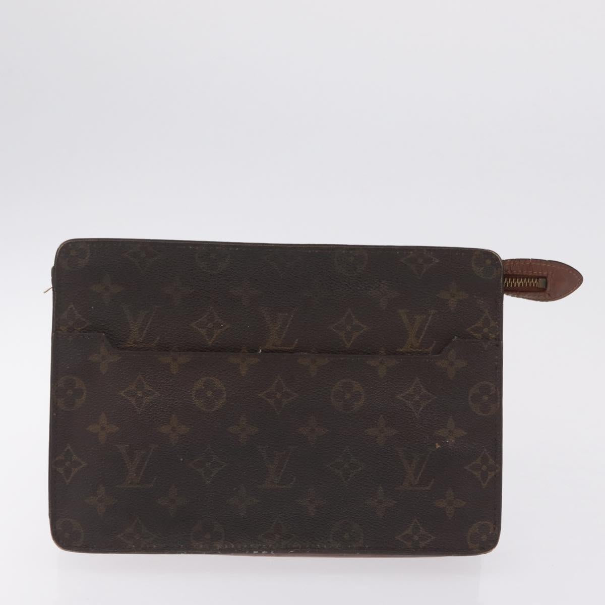 LOUIS VUITTON Monogram Clutch Bag 3 Set LV Auth ar14156