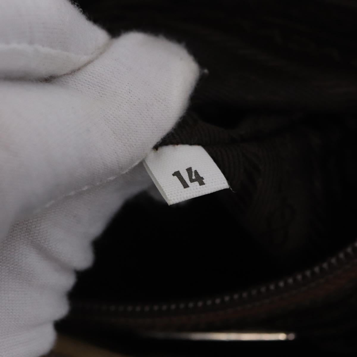 PRADA Hand Bag Nylon Beige Auth ar14168