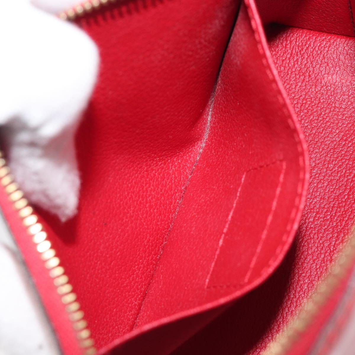 LOUIS VUITTON Monogram Vernis Pochette Cosmetic PM Pouch Red M90172 Auth ar14182