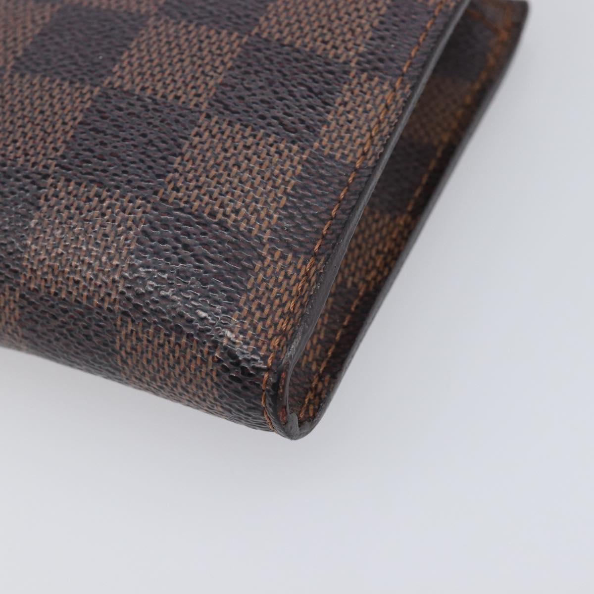 LOUIS VUITTON Damier Ebene Marais Pouch LV Auth ar14188