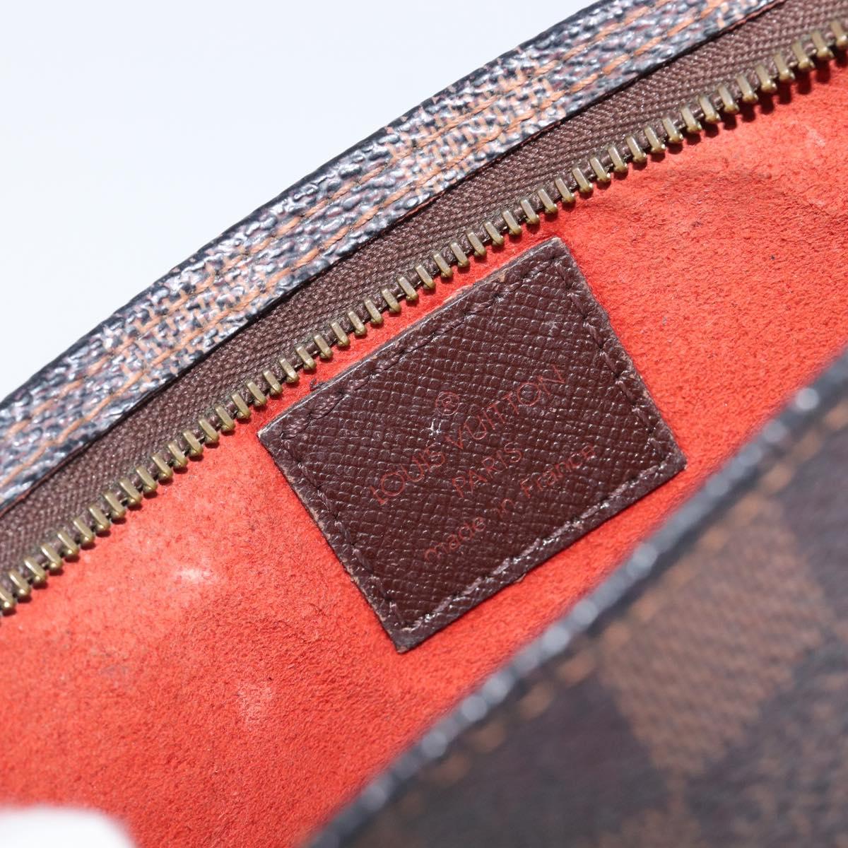 LOUIS VUITTON Damier Ebene Marais Pouch LV Auth ar14188