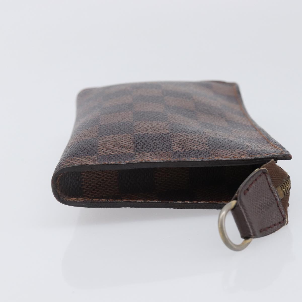 LOUIS VUITTON Damier Ebene Marais Pouch LV Auth ar14188