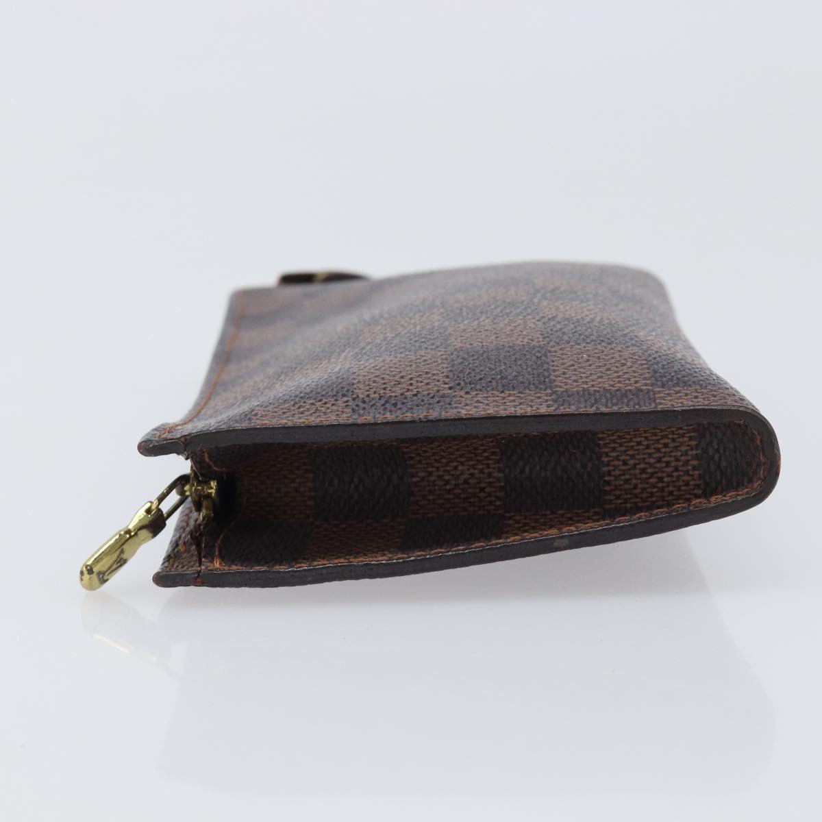 LOUIS VUITTON Damier Ebene Marais Pouch LV Auth ar14188