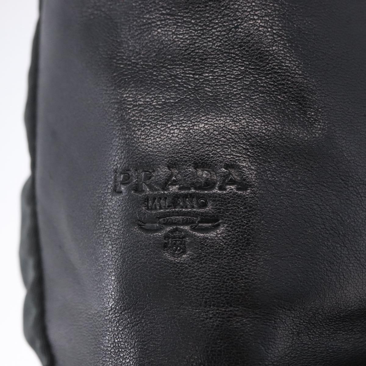 PRADA Chain Tote Bag Nylon Green Auth ar14194