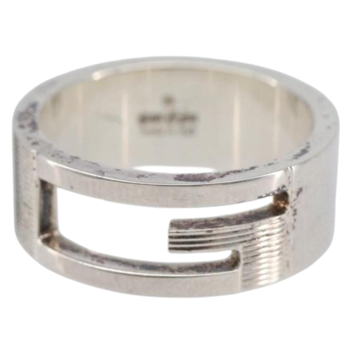 GUCCI Ring Ag925 Silver Auth ar14218