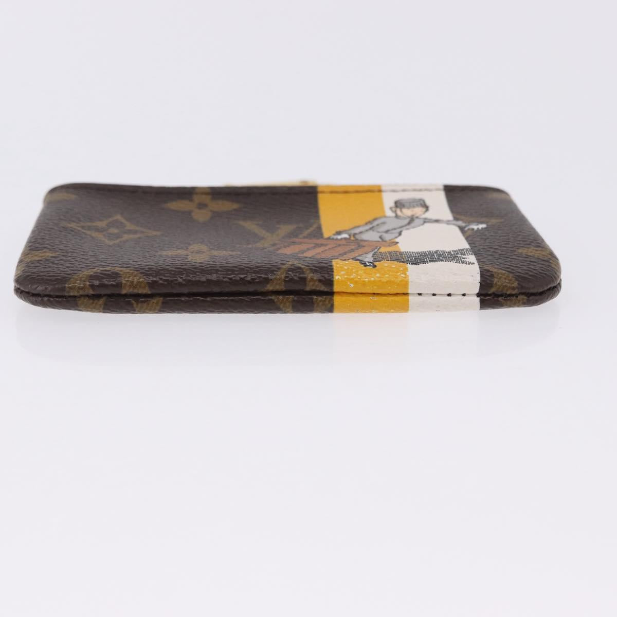 LOUIS VUITTON Monogram Groom Pochette Cles Coin Purse Jaune M60033 Auth ar14221A