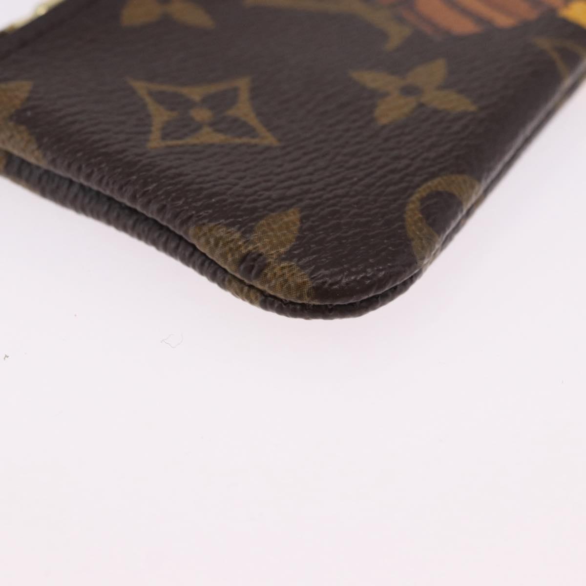 LOUIS VUITTON Monogram Groom Pochette Cles Coin Purse Jaune M60033 Auth ar14221A