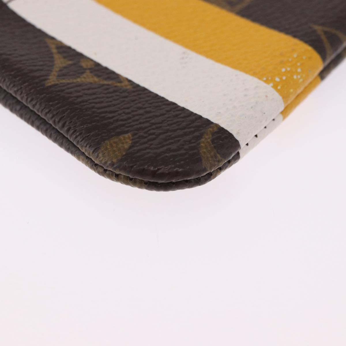 LOUIS VUITTON Monogram Groom Pochette Cles Coin Purse Jaune M60033 Auth ar14221A